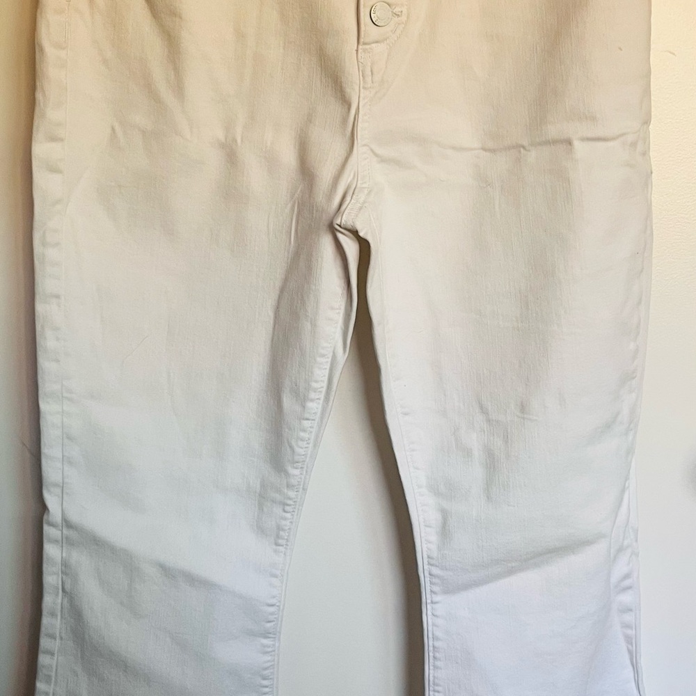 LOFT White Straight Leg Jeans Classic Style